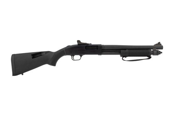Mossberg 590A1 pump action 12-gauge short barrel shotgun with 14" barrel.